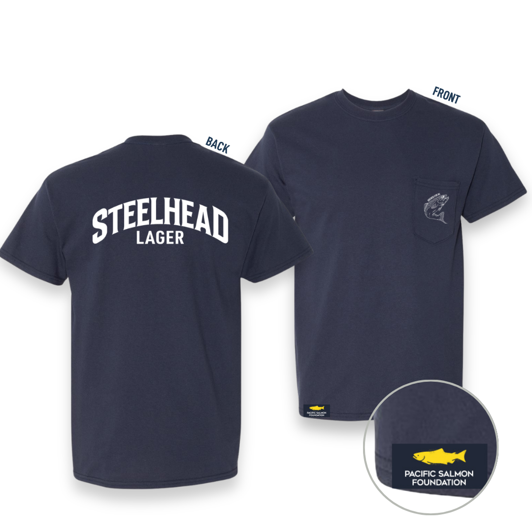 Steelhead Pocket Tee, Navy