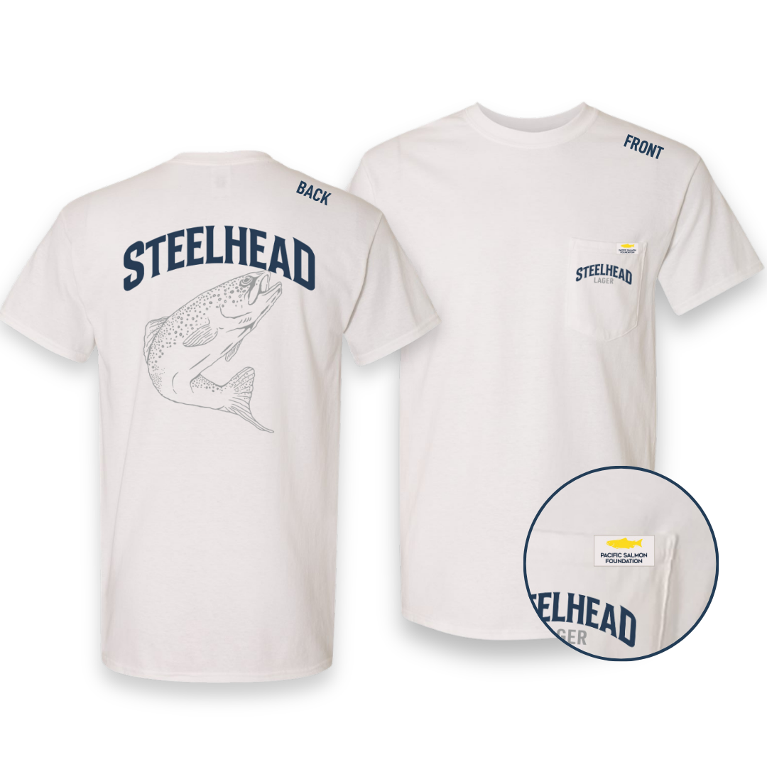 Steelhead Pocket Tee, White