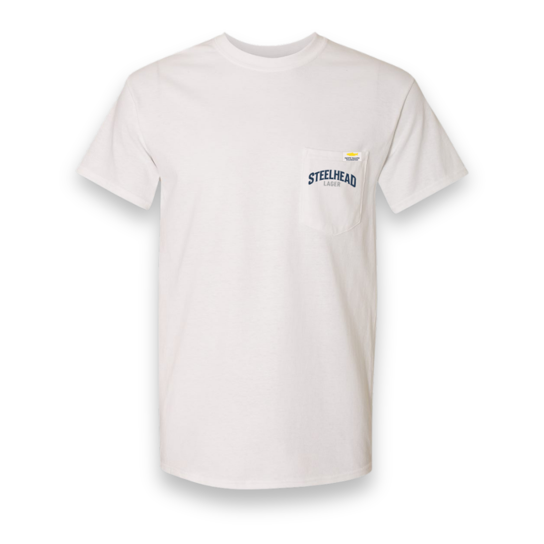 Steelhead Pocket Tee, White