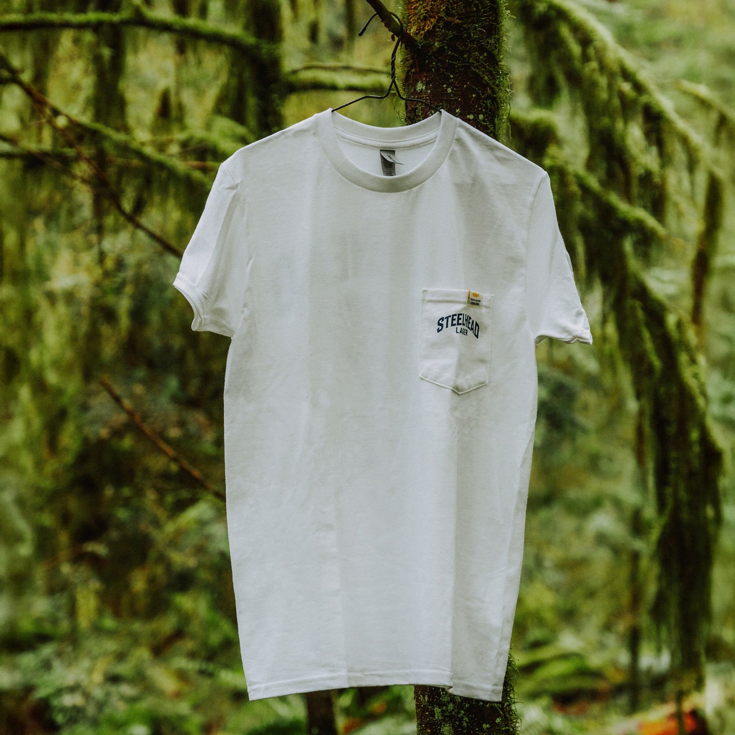 Steelhead Pocket Tee, White