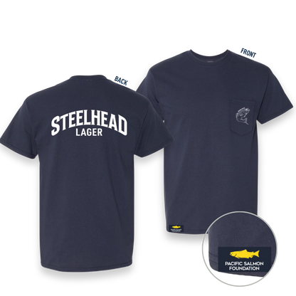 Steelhead Pocket Tee, Navy