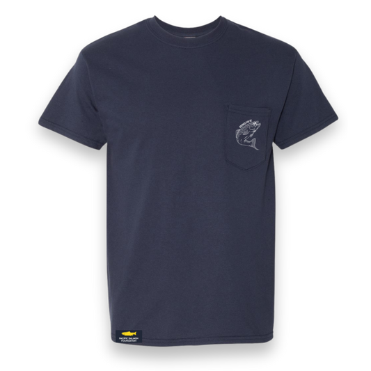 Steelhead Pocket Tee, Navy