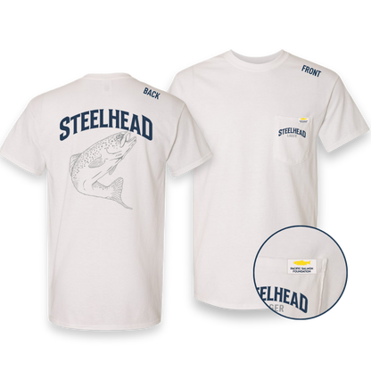 Steelhead Pocket Tee, White