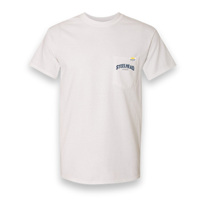 Steelhead Pocket Tee, White