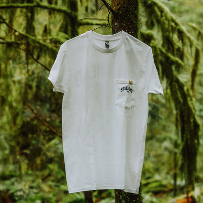 Steelhead Pocket Tee, White